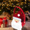 Jacenvly Clearance: Διακόσμηση Nightmare Before Christmas, Κόκκινη Φανελένια Τσάντα Άγιου Βασίλη, 2