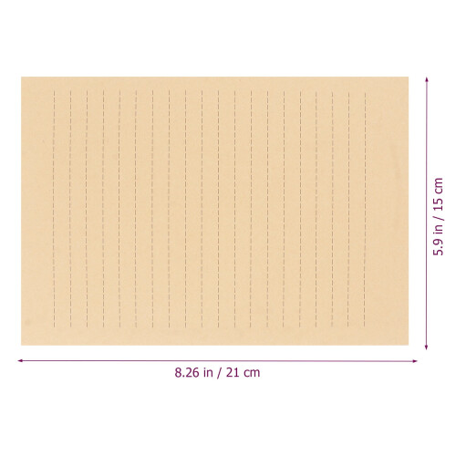 Eease A5 Vintage Kraft Writing Paper & Envelopes - 100pcs 1