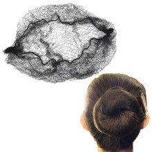 10Pcs Black Invisible Elastic Nylon Hair Nets 20 Inch for Bun Making Ballet Dance Food Service