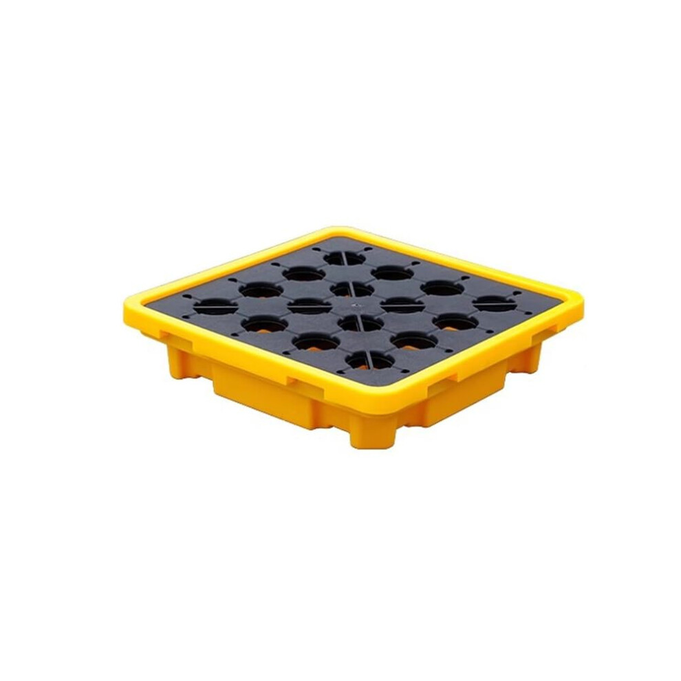 Spill Containment Pallet With Drum Spill Tray, Nonslip Surface, Easy Drainage For Garage And Basement 9099447044860