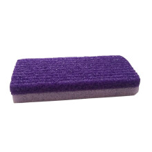 Foot Callus Remover with DualSided Pedicure Foot File, Ergonomic Grip Purple PU Travel Scrubber
