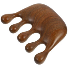 Sandalwood Wide Tooth Hair Comb AntiStatic Design for Detangling and Scalp Massage