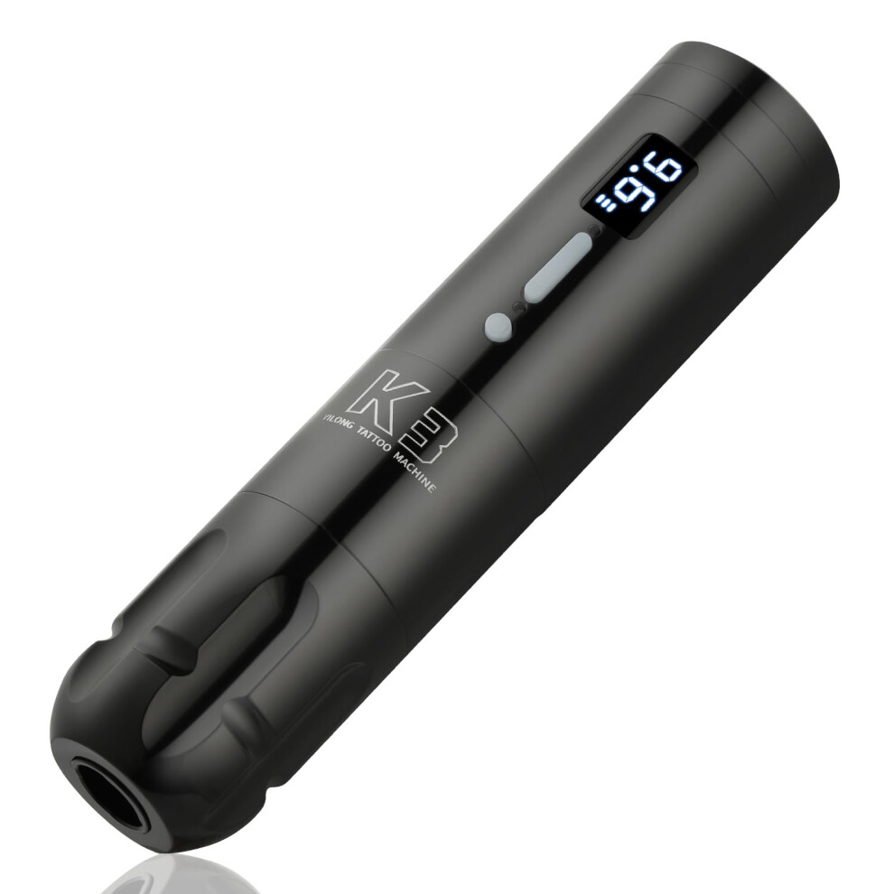 Black Wireless Rotary Tattoo Pen Kit With Lcd Display, Long Battery Life, Fast Typec Charging,