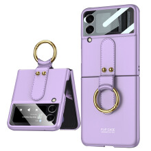 Leichte, matte Hart-PC-Hülle für Galaxy Z Flip3, schlanke, ultradünne Schutzhülle mit Kameraschutz aus gehärtetem Glas, langlebig und