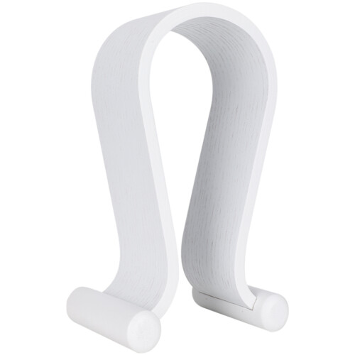 Support universel pour casque audio, support en bois de type Omega, robuste, pour bureau, antidérapant, utilisable dans de multiples situations, 1