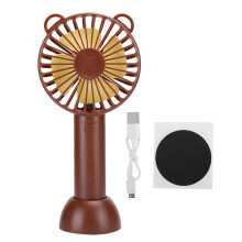 Kleine ventilator met krachtige luchtstroom, USB-oplaadbare persoonlijke ventilator met 3 snelheidsstanden, reisvriendelijke handventilator in