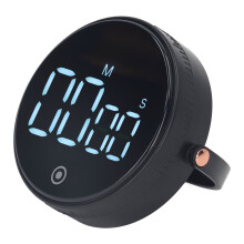 Temporizador de cocina digital magnético con pantalla LED grande, temporizador de cuenta regresiva y progresiva ajustable, alarma sonora y fácil de