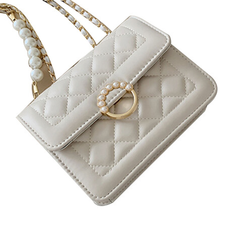 Δερμάτινη τσάντα Crossbody για γυναίκες, καπιτονέ τσάντα ώμου με λουράκι αλυσίδας,