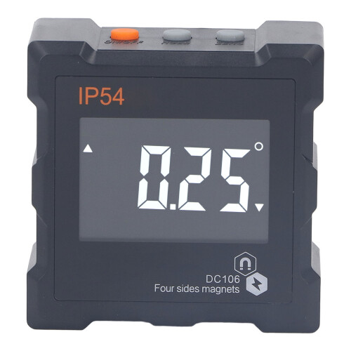 Medidor de ângulo digital profissional com visor LCD para marcenaria, construção e máquinas. 1