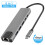 Διανομέας USB-C 6 σε 1, φορητός προσαρμογέας ταξιδιού με έξοδο βίντεο HDMI 4K, 1