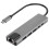 Διανομέας USB-C 6 σε 1, φορητός προσαρμογέας ταξιδιού με έξοδο βίντεο HDMI 4K, 5