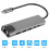 Διανομέας USB-C 6 σε 1, φορητός προσαρμογέας ταξιδιού με έξοδο βίντεο HDMI 4K, 4