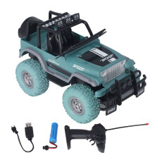 Fjärrstyrd bil för barn, motorljud LED-lampor uppladdningsbart batteri terrängfordon RC monstertruck, kraftfull motor terräng fjärrstyrd leksak