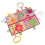Soft Toy For Baby, Huggable Design With Interactive Tags Machine Washable Starfish Shaped Teether Soft Comforter Security Blanket For Infants 5