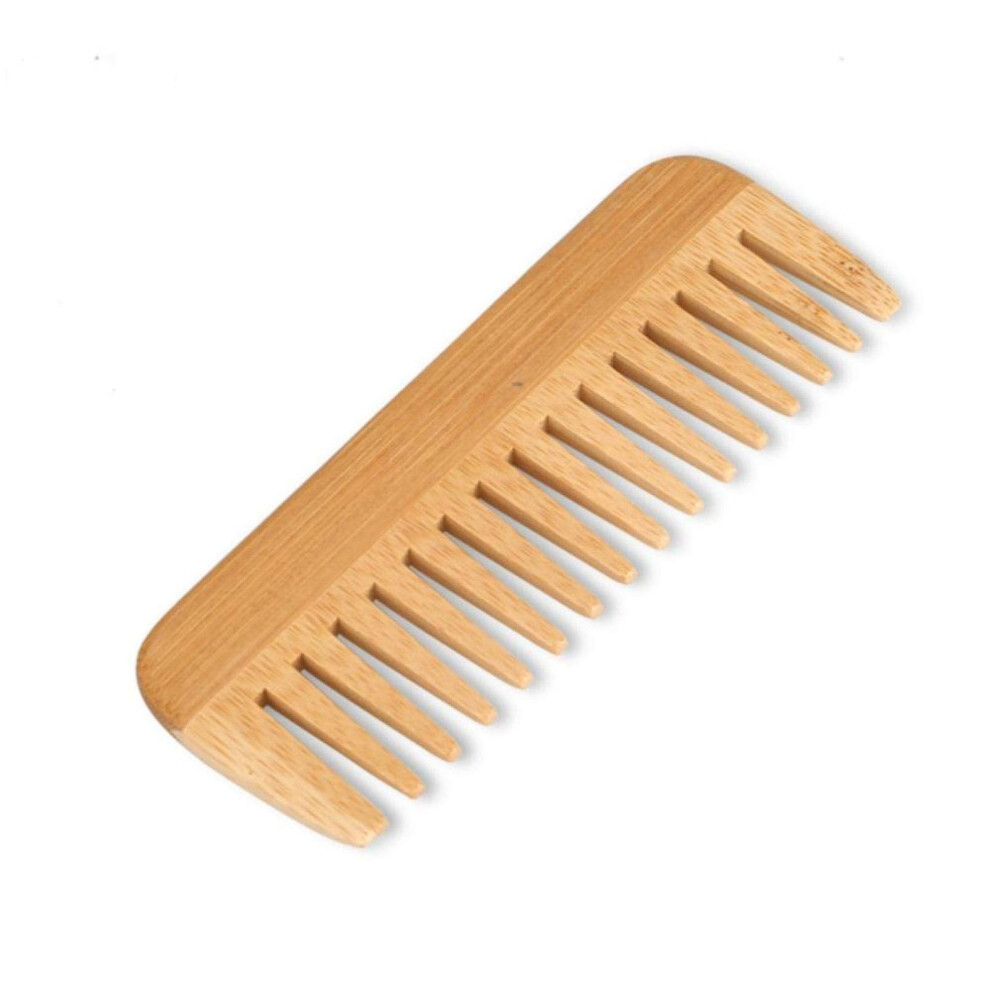 Unisex Wooden Comb With Wide Teeth Antistatic Bamboo Hair Comb For Gentle Scalp Massage And Detangling