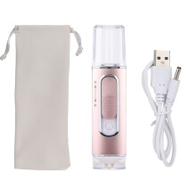 Cool Mist Facial Sprayer With Metal Nano Nozzle, Nano Facial Steamer Portable Mini Beauty Device For Eyelash Extensions Safe Skin Hydration