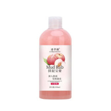 Aloe Vera Mud Body Scrub Gel for FullBody Exfoliation and Skin Renewal, Peach Scent