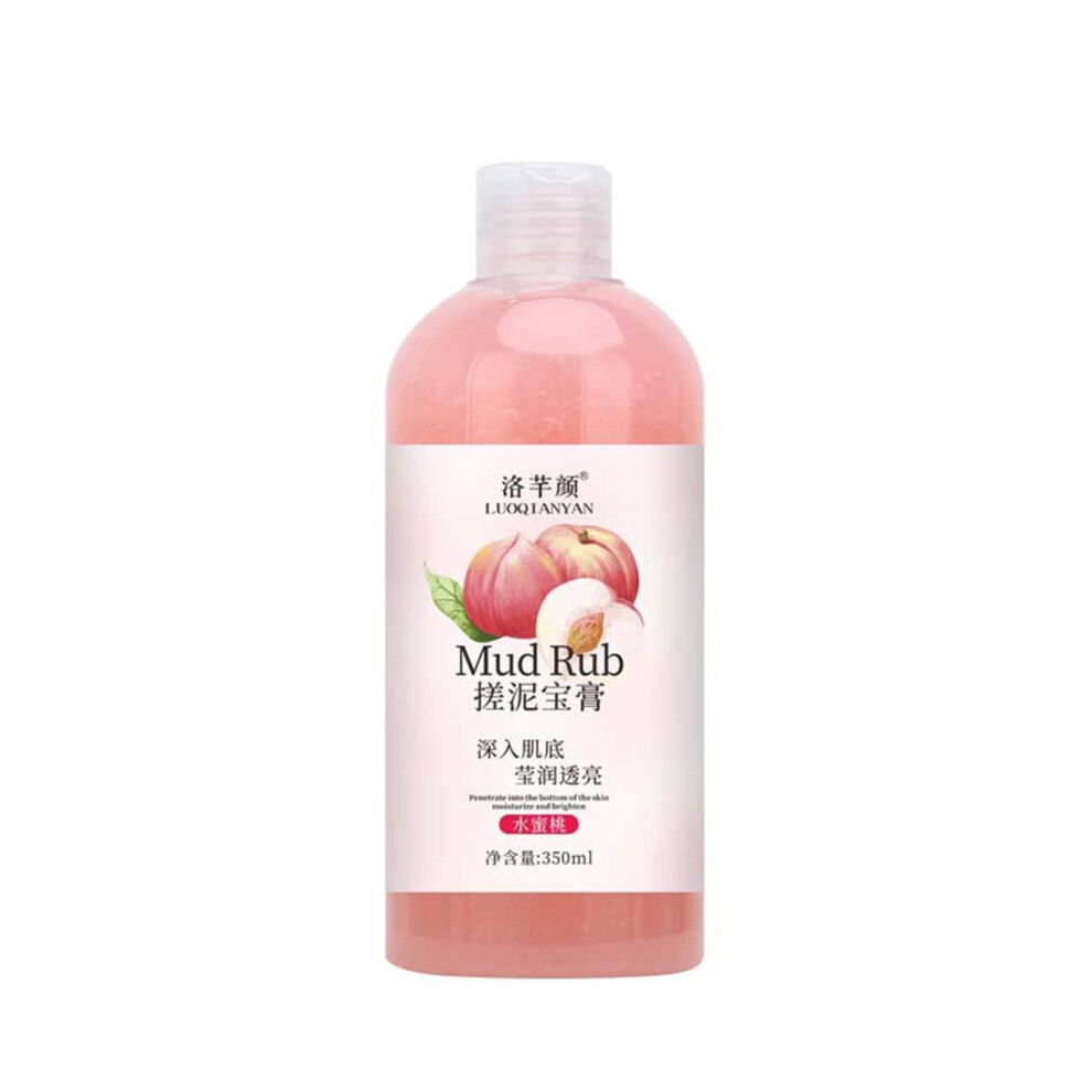 Peach Aloe Vera Mud Body Scrub Gel For Fullbody Exfoliation And Skin Renewal, Scent