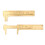Pocket Brass Caliper 0-60mm, High Accuracy, Mini Hand Tool 4