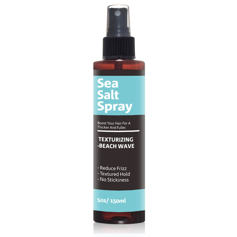 Sea Salt Hair Spray for Beach Waves, Volumizing Texturizing Mist for All Hair Types, Alcohol