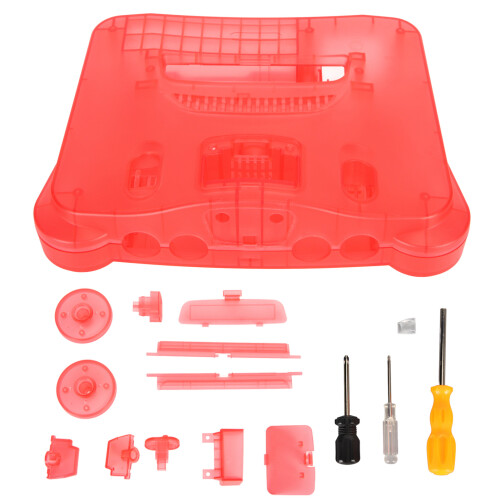 Replacement Housing Shell For N64 Retro Video Game Console, Translucent Shell With Exquisite Appearance And Sturdy Build, N64 Accessory Replacement