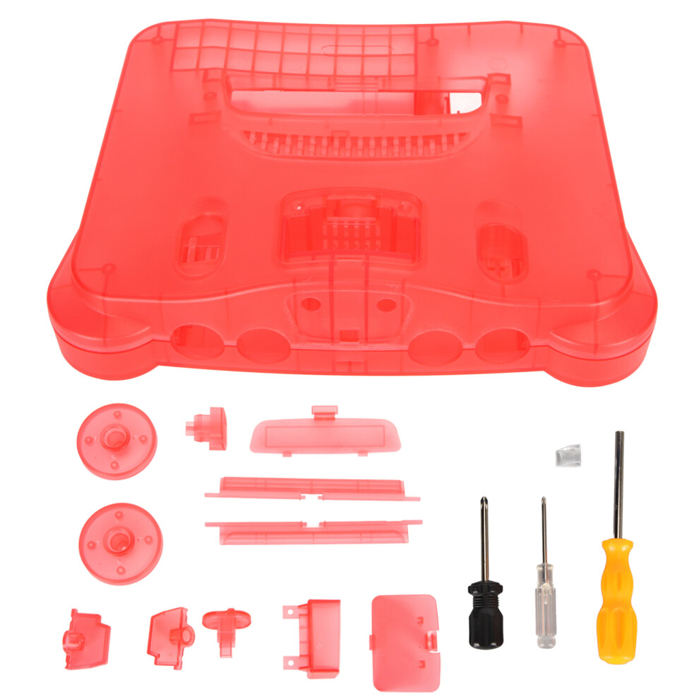 Replacement Housing Shell For N64 Retro Video Game Console, Translucent Shell With Exquisite Appearance And Sturdy Build, N64 Accessory Replacement Sh 9176269431563