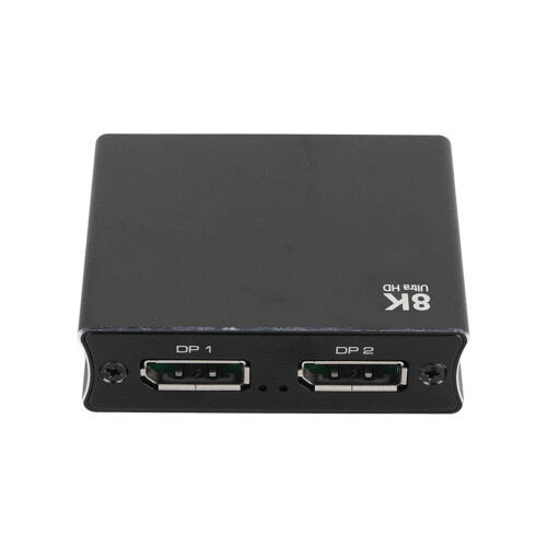 Διακόπτης DisplayPort Bi Directional για διπλές οθόνες, UHD4K με MST Extend και λειτουργία Mirror, Plug-Play 2