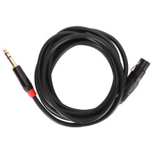 XLR-Audiokabel, XLR-Buchse auf 6,35-mm-Klinkenstecker, unsymmetrische Signalübertragung, mehrlagige Schirmung, Rausch- und Brummunterdrückung für