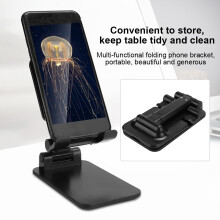 Telefoonhouder met stabiele antislipvoet, in hoogte verstelbaar, opvouwbaar ontwerp, universele compatibiliteit, antislip rubberen pad voor iPhone,