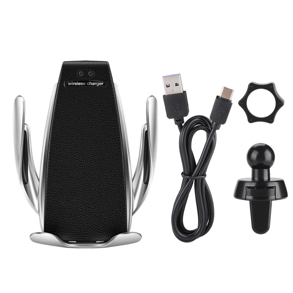 Wireless Fast Charge Car Phone Mount, Mobile Phone Holder With Automatic Clamping And Intelligent Infrared Induction, Fast Charging And Multiple Prote 9012494602579