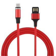 Magnetisk ladekabel med enhåndsbetjening, magnetisk lader med enhåndsbetjening, kompatibel med flere enheter med slitesterk