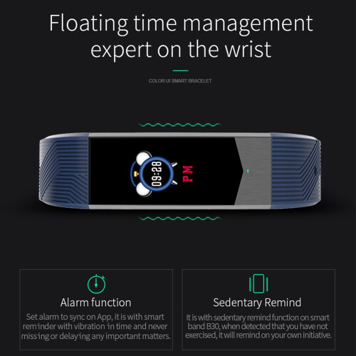 Αδιάβροχο Fitness Tracker με Sleep Tracker, Έξυπνο Ρολόι Καρδιακού Παλμού, Οξυγόνο Αίματος, για 1