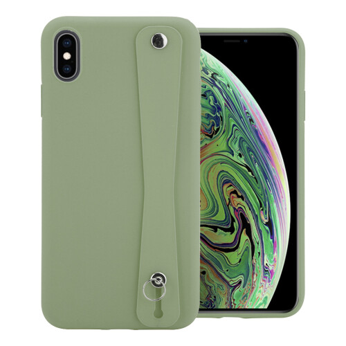 Capa triplamente reforçada e resistente a impactos para iPhone Xs Max, revestida com microfibra macia e feita de silicone líquido premium com 1