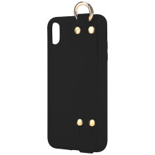Prémiový kryt na telefon pro iPhone X, pouzdro s poutkem, funkcí peněženky a pouzdrem na 4 karty, dvouvrstvá TPU ochrana proti pádu, tenký a