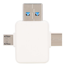 Adaptér Micro USB 3.0 a Type-C OTG s oboustranným designem, adaptér Type-C, univerzální kompatibilita, Plug and Play, přenos dat na cestách