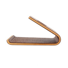 Soporte para teléfono móvil de escritorio, soporte universal ergonómico con almohadilla antideslizante, construcción de madera natural, soporte
