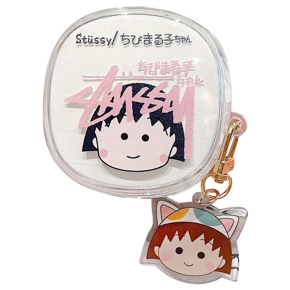 Stylish Tpu Earphone Case Vintage Phone Theme Compatible With Baseus Wm01 Shock Resistant Cartoon Keychain Decorative Protection For Travel And Home 9012494501216
