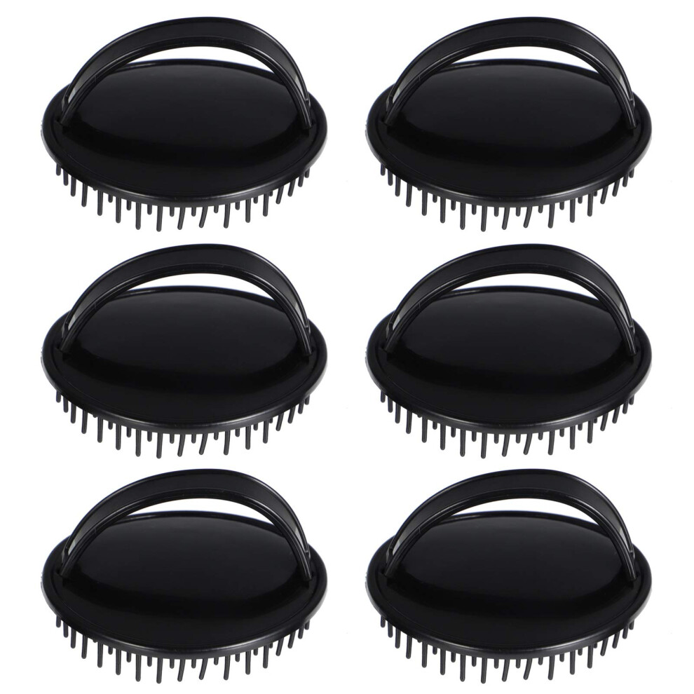 6pcs Scalp Massager Shampoo Brush for Wet and Dry Hair, Deep Cleaning Scrubber for Women and Men