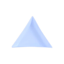 10Pcs Nail Art Rhinestone Sorting Tray, DIY Triangle Beads Plate for Manicure and Crafts, Blue