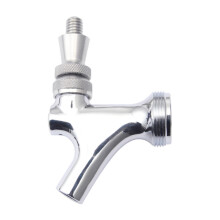Beer Tap Stainless Steel Auto Closing Faucet for Kegs with Quick Disconnect and Smooth Pouring