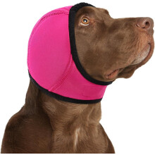 Snfy Dog Calming Hoodie - No Shake Ear Wraps for Dogs, Anxiety Relief & Noise Protection, Water Resistant Pet Ear Cover Muffs for Firework, Grooming,