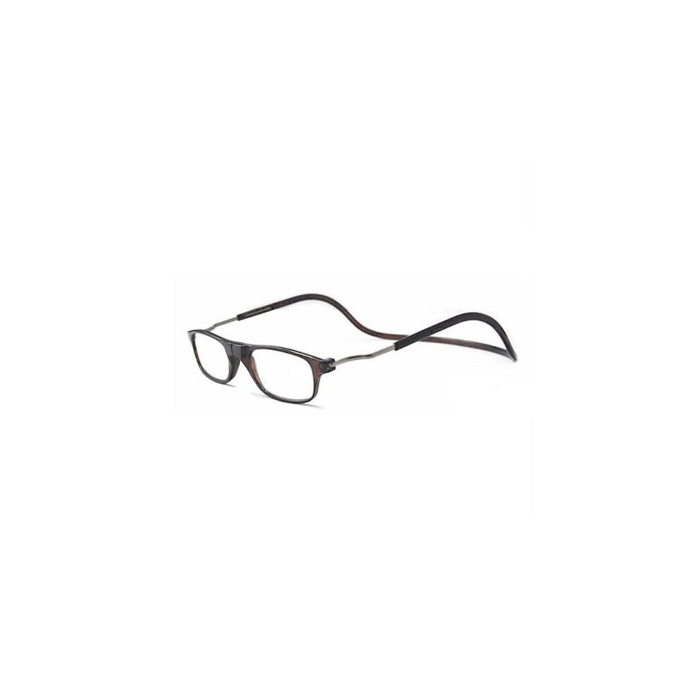 Practical Reading Glasses (Available in strength up to 4.0) MAGNET Brown 2.0
