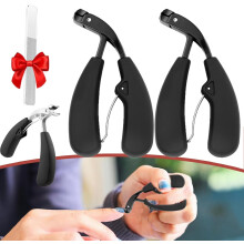 Cortaúñas Hatmeo Modern de acero inoxidable con gran apertura, Hatmeko Nailmaster Pro, cortaúñas grande para uñas gruesas.