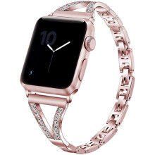 Apple Watch Series 1 2 3 női rozsdamentes fém szíj, 38 mm-es, 40 mm-es iwatch sorozattal kompatibilis, csuklópánt, 6/5/4/3/2/1SE