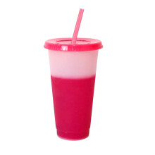 Grote uitverkoop bij XIUH Glass&Bottle! Temperatuurgevoelige en koudveranderende beker met grote inhoud, gemaakt van PP-plastic, een trendy