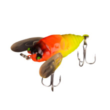6.5g/5cm Dubhán Trífhillte Torann Temptation Cicada Lonrúil Lonrúil sa Dorchadas Soláthairtí Iascaireachta Meall Bréige - Oráiste Dorcha