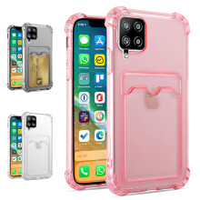 Compatible with Samsung Galaxy A12 / A12 5G - Case / Protection / Card Slot Transparent