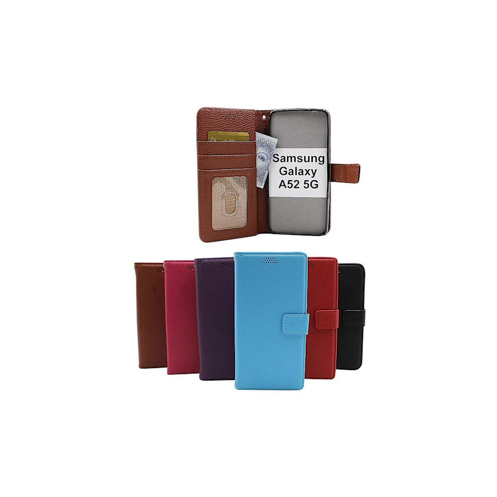 New Standcase Wallet Compatible With Samsung Galaxy A52 5G (A525f / A526b) Red 9773935887268
