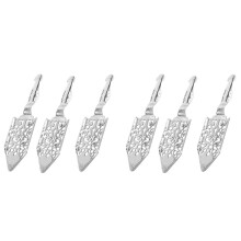 6 Pieces Stainless Steel Absinthe Spoons Portable Drinking Filter Spoon Shaker Drinking Colander