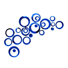 Stickers muraux Yakbaofuo, stickers muraux ronds, décoration murale artistique, stickers muraux créatifs à faire soi-même pour la maison, le